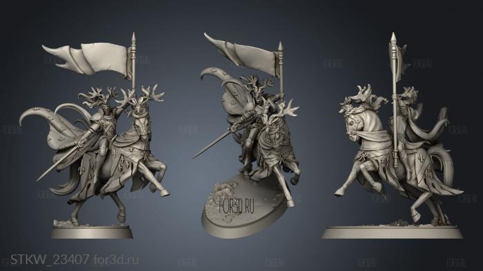 Wandering Knights Camelot Banner stl model for CNC