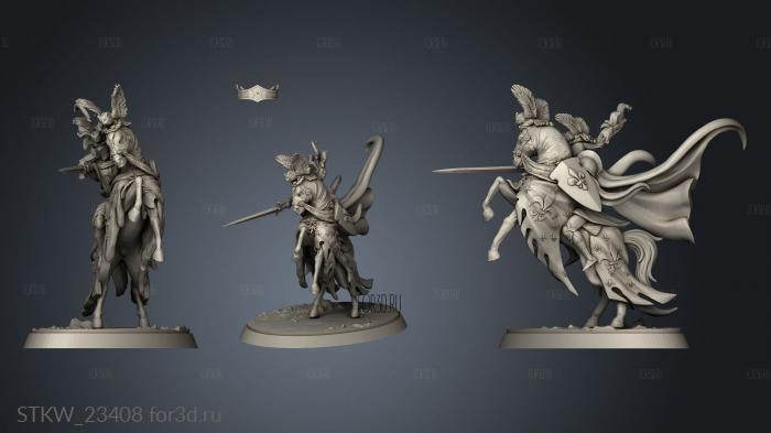 Wandering Knights Camelot Leader stl model for CNC