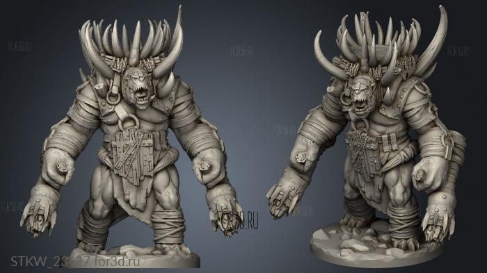 War Ogre Rider Goblin 3d stl модель для ЧПУ