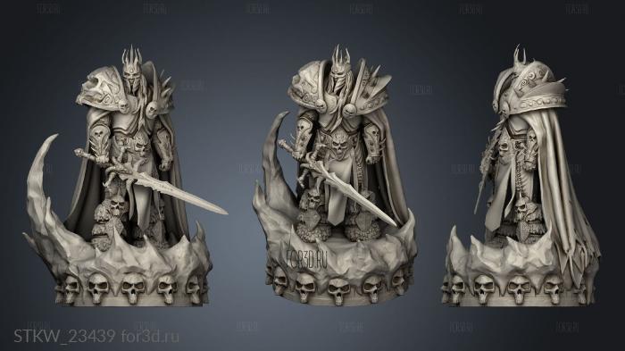 Warcraft Lich King Lord Terror cloak 3d stl модель для ЧПУ