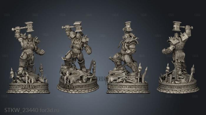 Warcraft Thrall 3d stl модель для ЧПУ