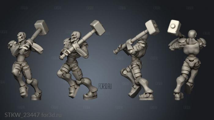 Warforged Charger 3d stl модель для ЧПУ