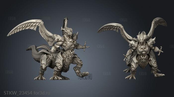 Warforged Battledragon 3d stl модель для ЧПУ