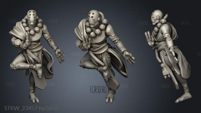 Warforged Monk and Druid ps 3d stl модель для ЧПУ