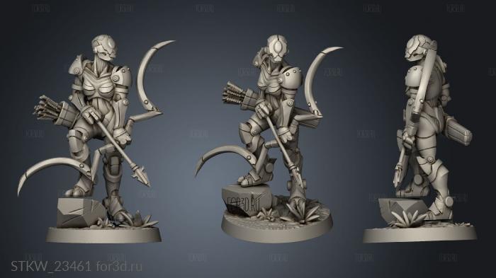 Warforged Ranger and Rogue Warfarget bald mechanical 3d stl модель для ЧПУ