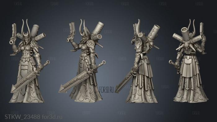 Warhammer female MAERTHO BACK 3d stl модель для ЧПУ