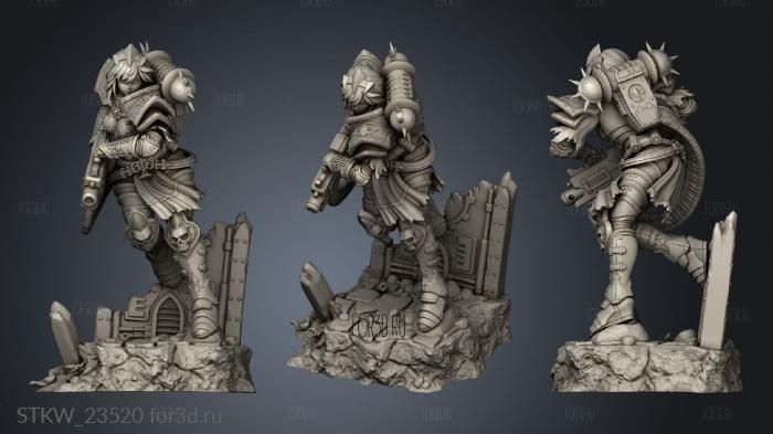 Warhammy Waifu Warhammer anime 3d stl модель для ЧПУ