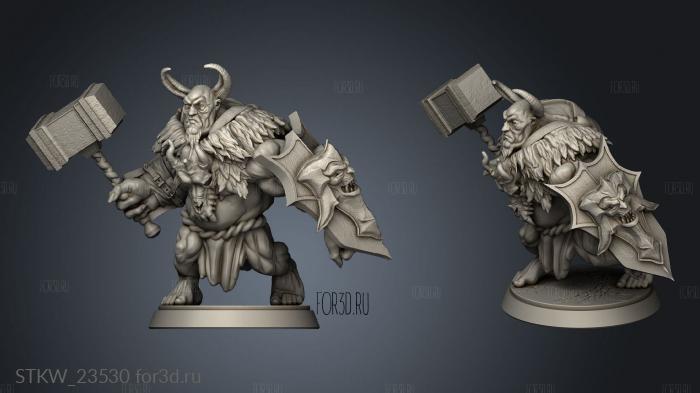 Warrior troll stl model for CNC