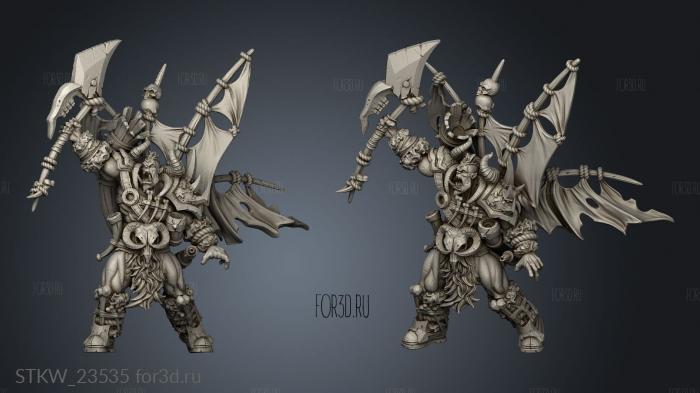 Warriors Tribe Bannerman 3d stl модель для ЧПУ