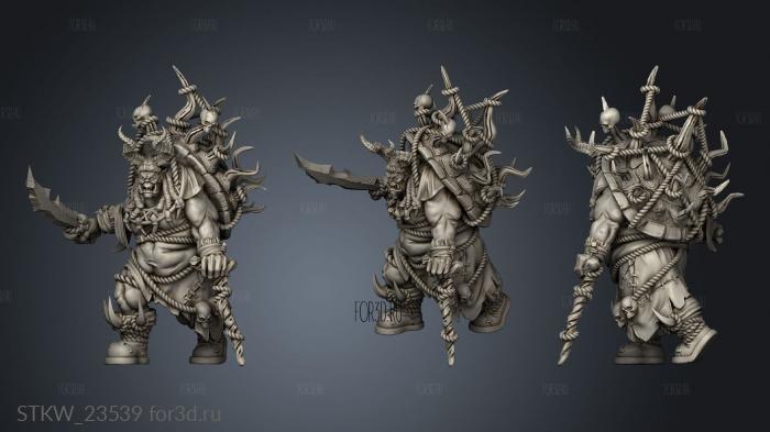 Warrior Shamanic stl model for CNC