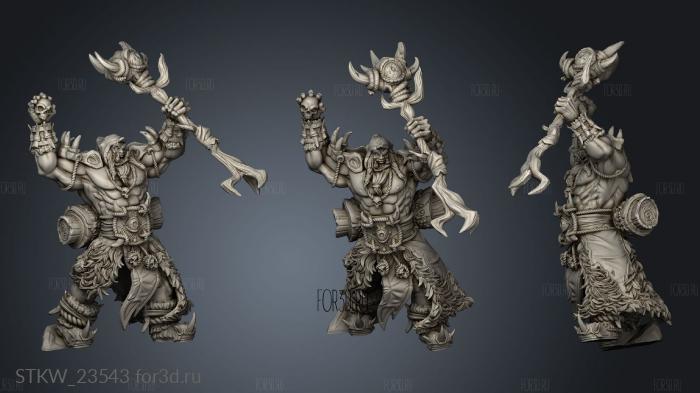 Warrior Sungha Sorcerers Staff 3d stl модель для ЧПУ