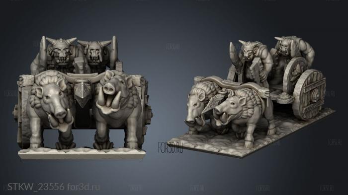 wasterc boar 3d stl модель для ЧПУ