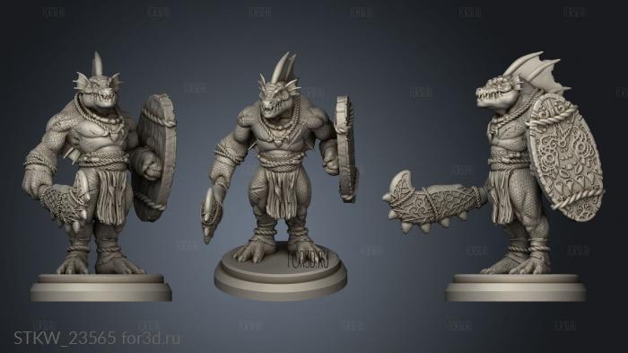 Male Dragonborn Neutral Shield 3d stl модель для ЧПУ