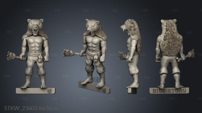 Wendol Bear Warrior 3d stl модель для ЧПУ