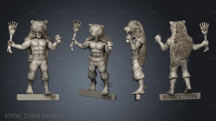 Wendol Bear Warrior 3d stl модель для ЧПУ