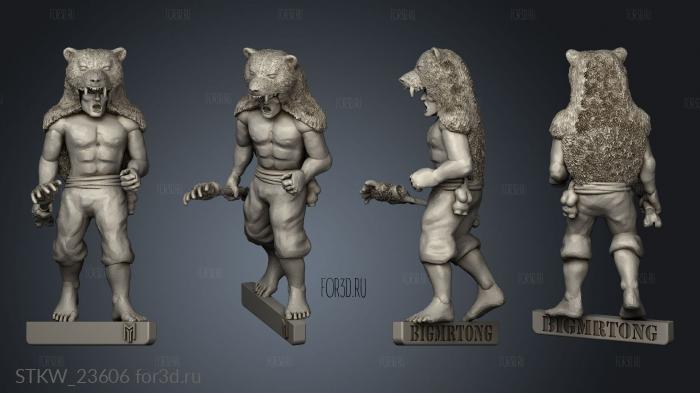 Wendol Bear Warrior 3d stl модель для ЧПУ