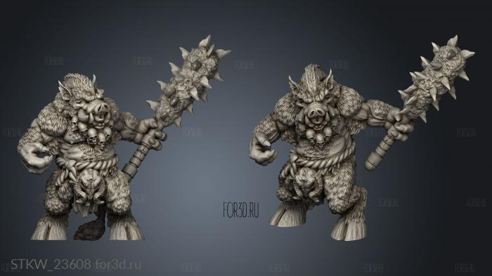 wereboar Once stl model for CNC