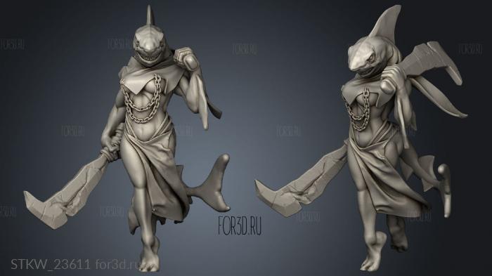 Weresharks Wereshark 3d stl модель для ЧПУ