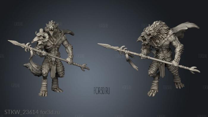 Werewolf Alpha Spear 3d stl модель для ЧПУ