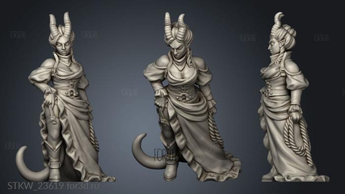 Western Fantasy DANCER TIEFLING 3d stl модель для ЧПУ