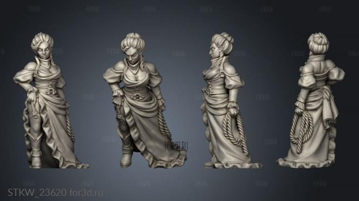 Western Fantasy DANCER VVM HUMAN BASE 3d stl модель для ЧПУ