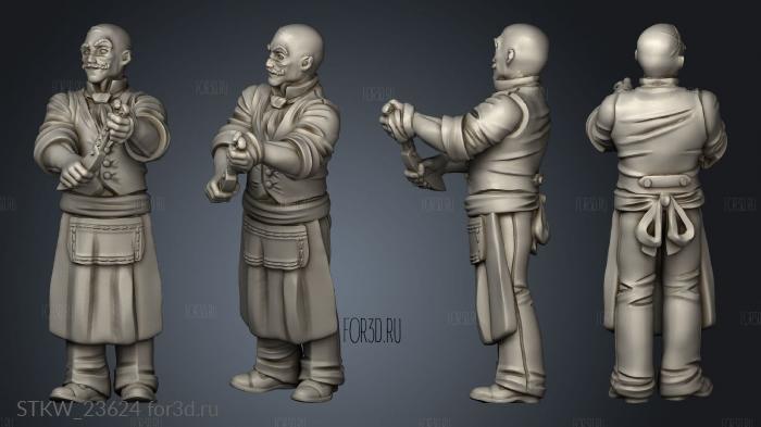 Western Theme barber 3d stl модель для ЧПУ