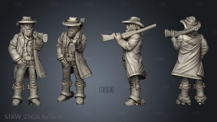 Western Theme barber Horned 3d stl модель для ЧПУ