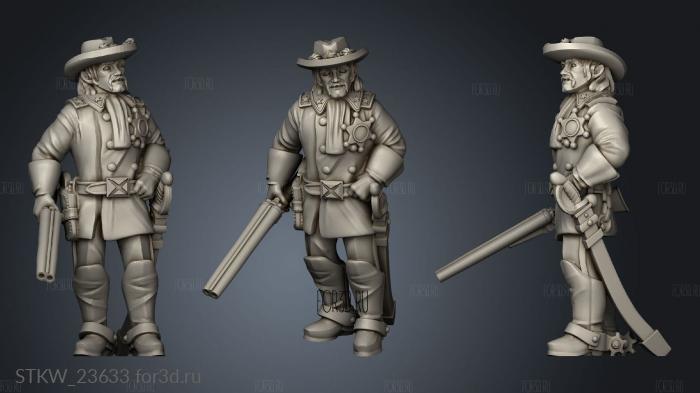 Western Theme Sheriff 3d stl модель для ЧПУ