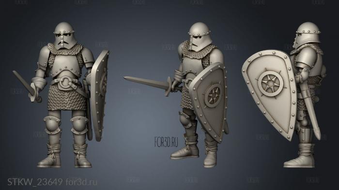 Westfalia Skeleton Sword and Shield 3d stl модель для ЧПУ