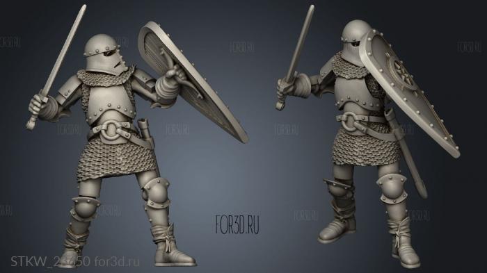 Westfalia Skeleton Sword and Shield 3d stl модель для ЧПУ