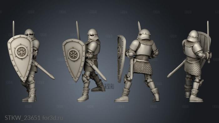 Westfalia Skeleton Sword and Shield 3d stl модель для ЧПУ