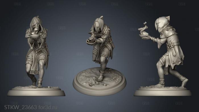 White Werewolf stl model for CNC