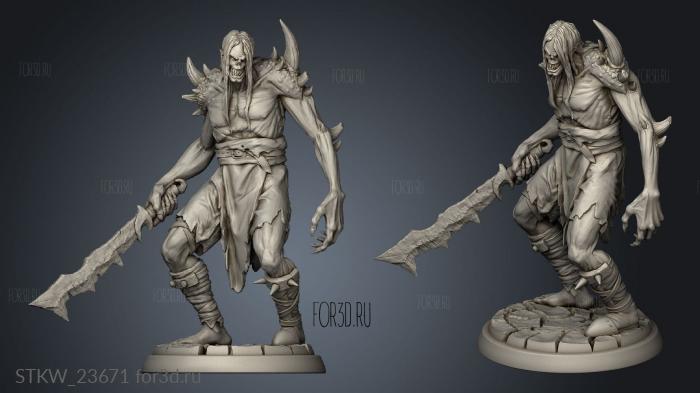 Furious Dead Clan corrupted stl model for CNC