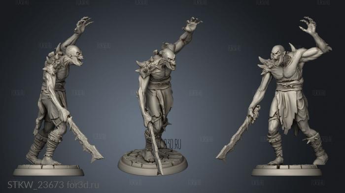Furious Dead Clan corrupted stl model for CNC