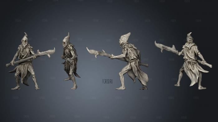 Alters with spear stl model for CNC