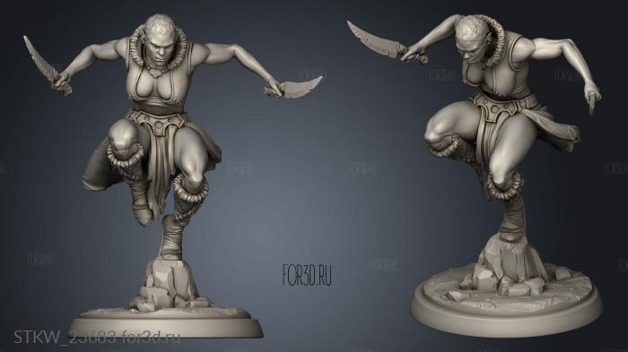 Furious Dead Clanc assassin stl model for CNC