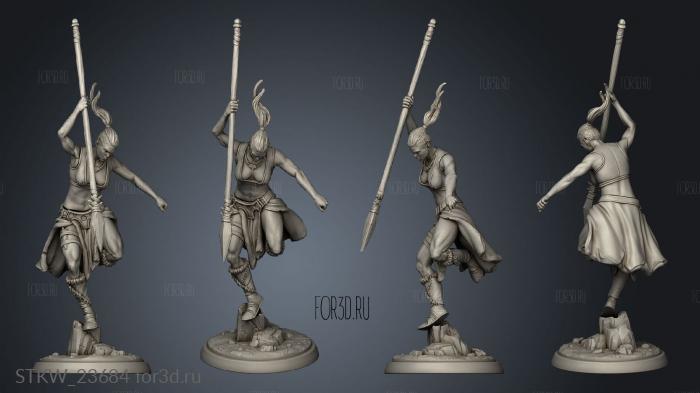 Furious Dead Clanc assassin stl model for CNC