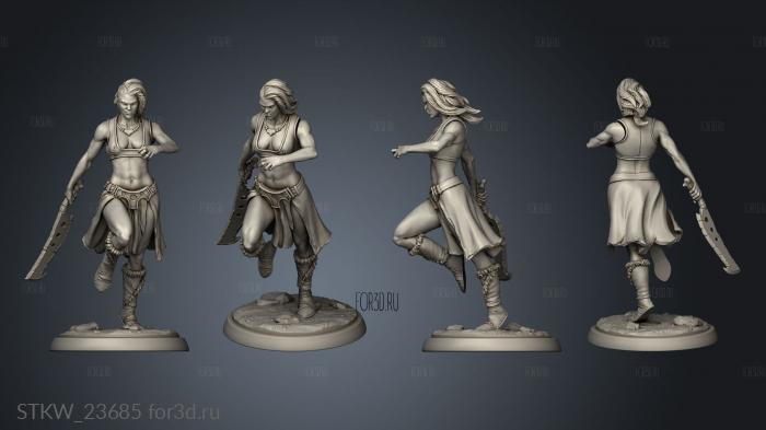 Furious Dead Clanc assassin stl model for CNC