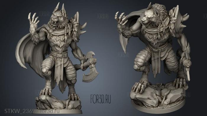 Werewolves Karrasch The Forest Shadow 3d stl модель для ЧПУ