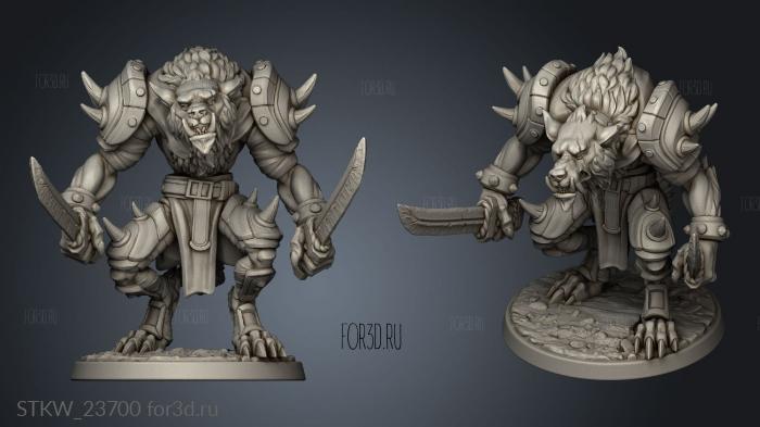 Werewolves Olcan The Wise stl model for CNC