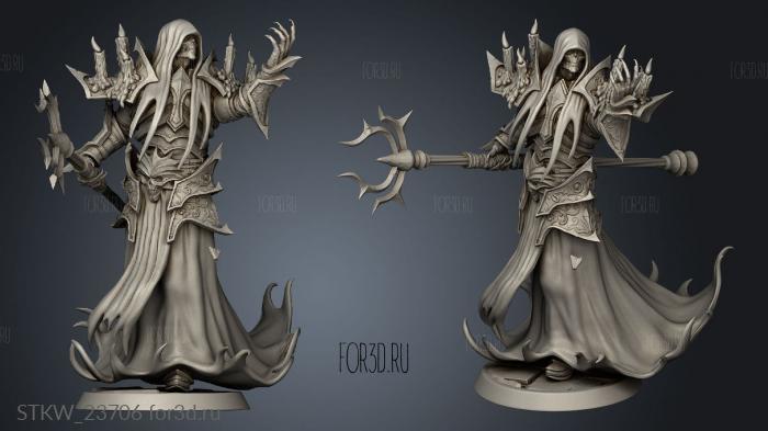 Wight Necromancer stl model for CNC