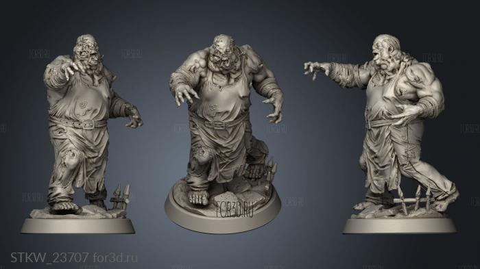 Wight Apocalypse Big Zombie stl model for CNC