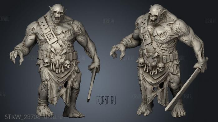 Wight Apocalypse Bugbear Zombie 3d stl модель для ЧПУ