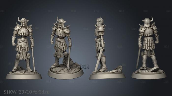 Wightpocalypse Skeleton Warrior stl model for CNC