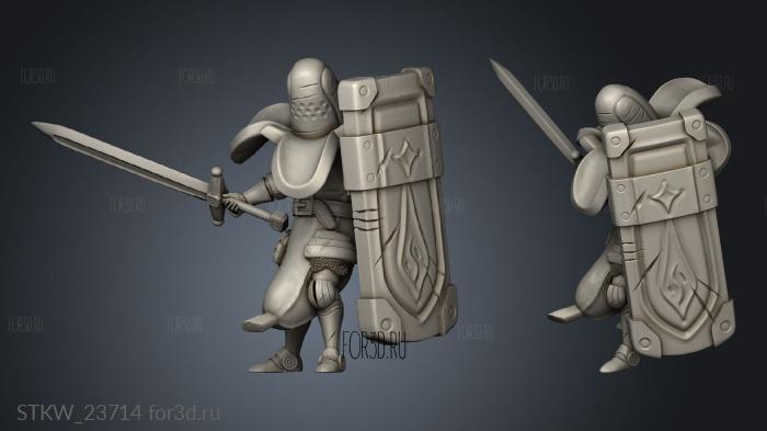 Wild Banana Knight Fighting 3d stl модель для ЧПУ