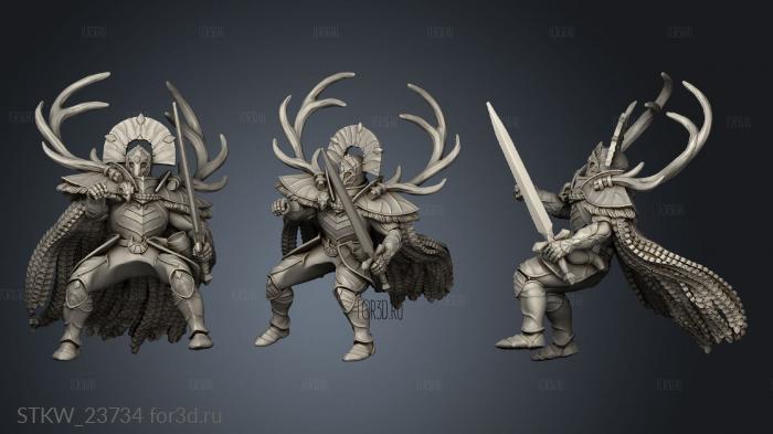 Wildwood Sanctum Grand Praetor Naturalus Mounted 3d stl модель для ЧПУ