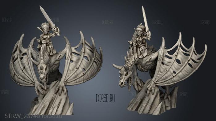 winged horror 3d stl модель для ЧПУ