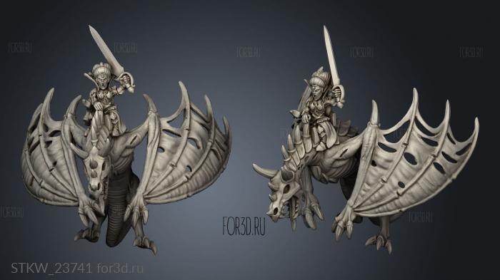 winged horror 3d stl модель для ЧПУ