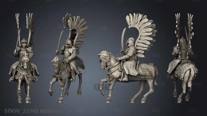 WINGED HUSSAR HORSE stl model for CNC