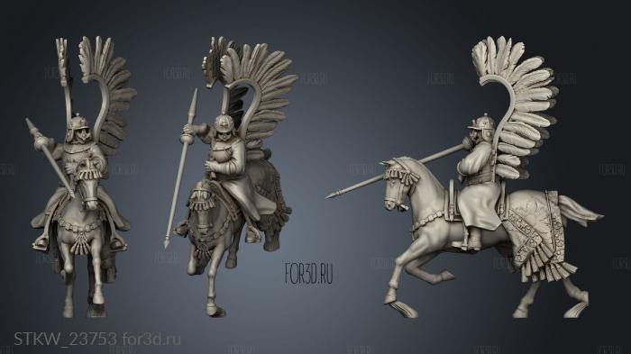 WINGED HUSSARS UN HUSSAR HORSE stl model for CNC